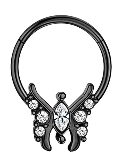 16G Stainless Steel Septum Ring Nose Hoop Ring Bee Bat Septum Piercing  Cartilage Hoop Helix Tragus Daith Small Earrings