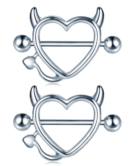 1Pair Stianless Steel Nipple Rings Piercing Jewelry Wholesale Women Sexy Clips Nipple Ring Clamps Pierced  Body Jewelry