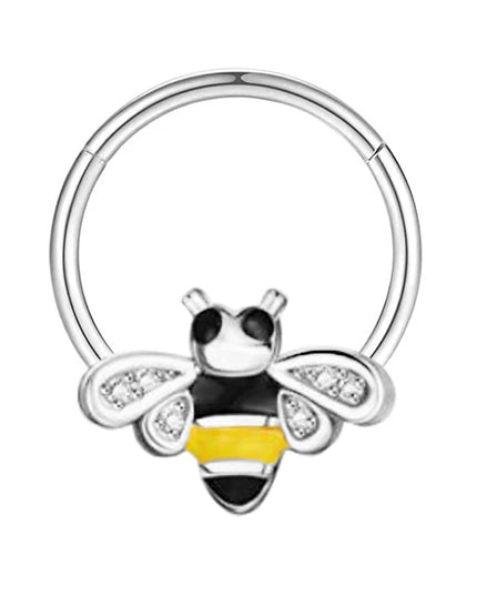 16G Stainless Steel Septum Ring Nose Hoop Ring Bee Bat Septum Piercing  Cartilage Hoop Helix Tragus Daith Small Earrings