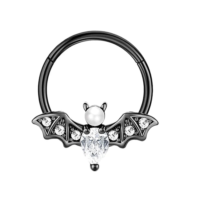16G Stainless Steel Septum Ring Nose Hoop Ring Bee Bat Septum Piercing  Cartilage Hoop Helix Tragus Daith Small Earrings