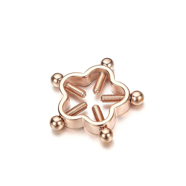 Fake Nipple Piercing Jewelry Screw Nipple Ring Clamps Stainless Steel Women Bra Breast Round Shield Body Jewelry 1 PC