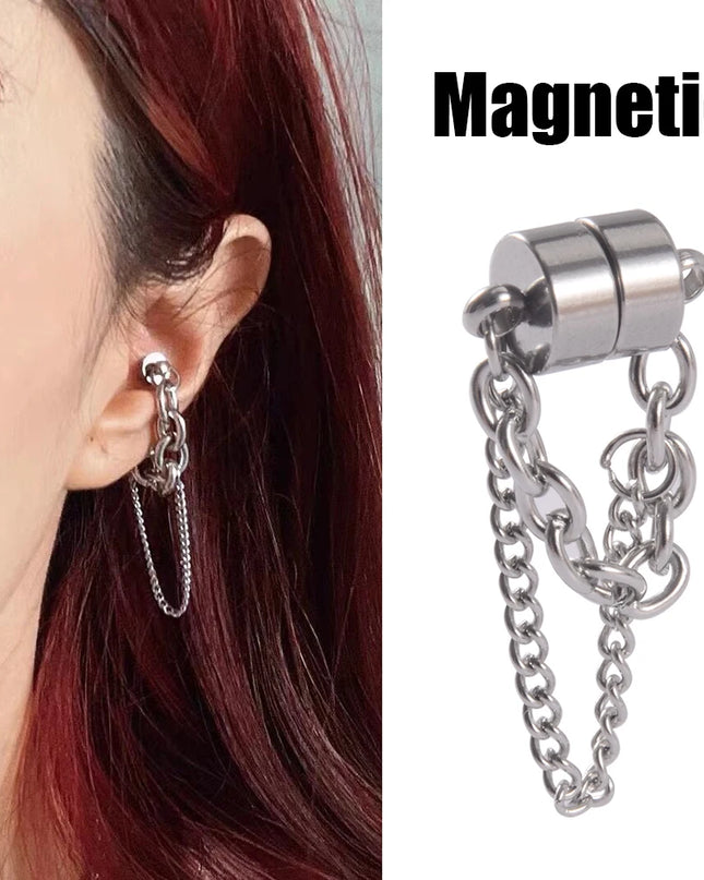 Fake Piercing Nose Ring Non Pierced Magnet Septum Hoop Horseshoe Magnetic Nose Ring Ear Clip Piercing Jewelry