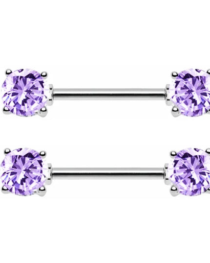1Pair Stainless Steel Crystal Nipple Piercing Barbell Lot 14Gcharming Opal Nipple Piercing Jewelry Bulk Sexy Nipple Piercing Set