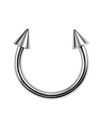 A-Silver / Nose Rings & Studs / 10mm|Face|C-shaped and spiral