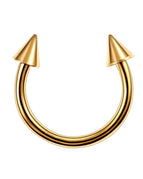 A-Gold / Nose Rings & Studs / 10mm|Face|C-shaped and spiral