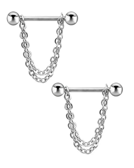 2PCS Heart Rings Nipple Ring Barbell Body Piercing Jewelry Sexy Crystal Gifts Love Hearts Nipple Bar Rings Sheild Drop Ship