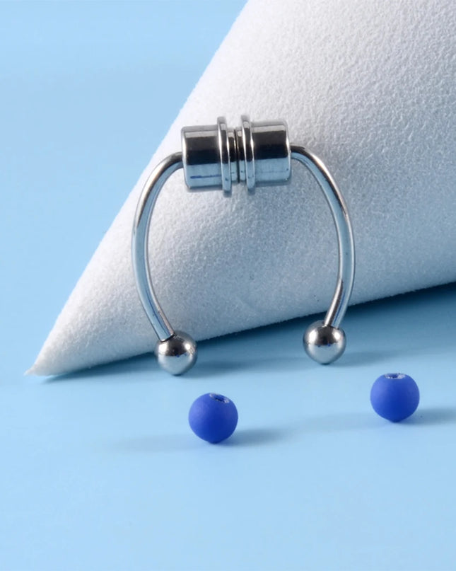 Fake Piercing Nose Ring Non Pierced Magnet Septum Hoop Horseshoe Magnetic Nose Ring Ear Clip Piercing Jewelry