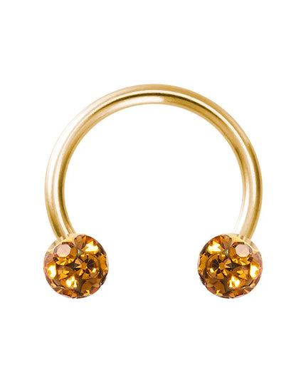 1PC Bling Ferido Nose Septum Rings Horseshoe Piercing Jewelry 16G Cartilage Helix Tragus Earrings Hoop Lip Piercing Retainer 8mm