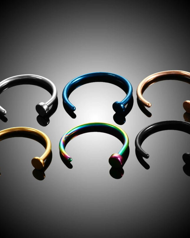 Women Men Stainless Steel Nose Ring Body C Style No Piercing Bone Clip Jewelry Nose Earring Piercing Fashion Jewelry