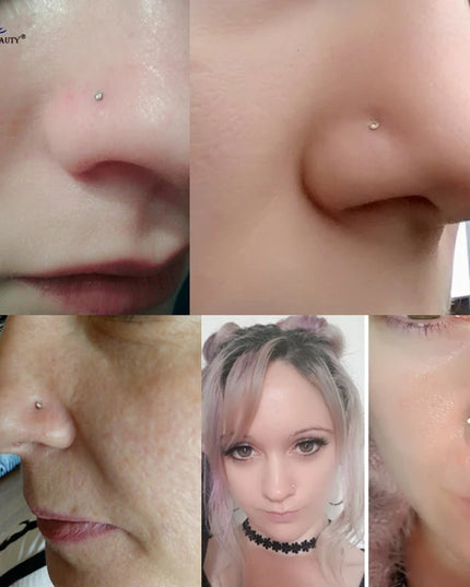 5 Pcs/Lot 1.5~4mm Gem 16G 6/8/10mm Bar Nose Ring Stud Helix Piercing Oreja Labret Lip Ring Ear Piercing Tragus Earrings Jewelry