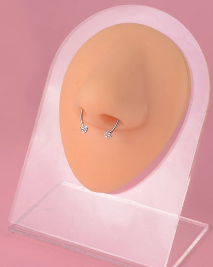 Fake Piercing Nose Ring Non Pierced Magnet Septum Hoop Horseshoe Magnetic Nose Ring Ear Clip Piercing Jewelry