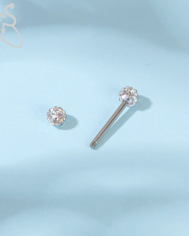 ZS 2PCS Stainless Steel Nipple Piercing Bar For Women 14G Crystal Heart Nipple Shield Ring Horseshoe Barbell Sexy Nipple Jewelry