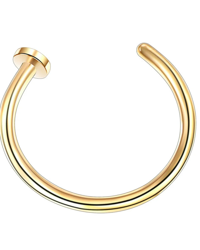 Women Men Stainless Steel Nose Ring Body C Style No Piercing Bone Clip Jewelry Nose Earring Piercing Fashion Jewelry