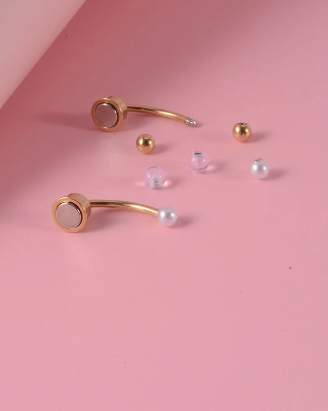 Fake Piercing Nose Ring Non Pierced Magnet Septum Hoop Horseshoe Magnetic Nose Ring Ear Clip Piercing Jewelry