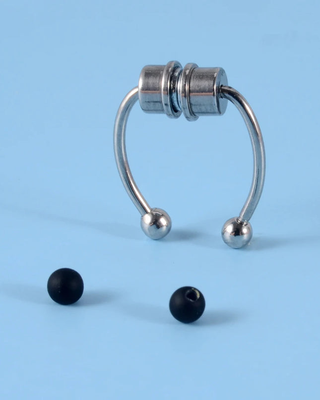 Fake Piercing Nose Ring Non Pierced Magnet Septum Hoop Horseshoe Magnetic Nose Ring Ear Clip Piercing Jewelry