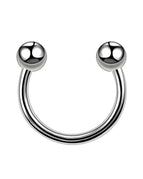 B-Silver / Nose Rings & Studs / 10mm|Face|C-shaped and spiral