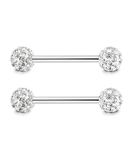 2PCS Heart Rings Nipple Ring Barbell Body Piercing Jewelry Sexy Crystal Gifts Love Hearts Nipple Bar Rings Sheild Drop Ship