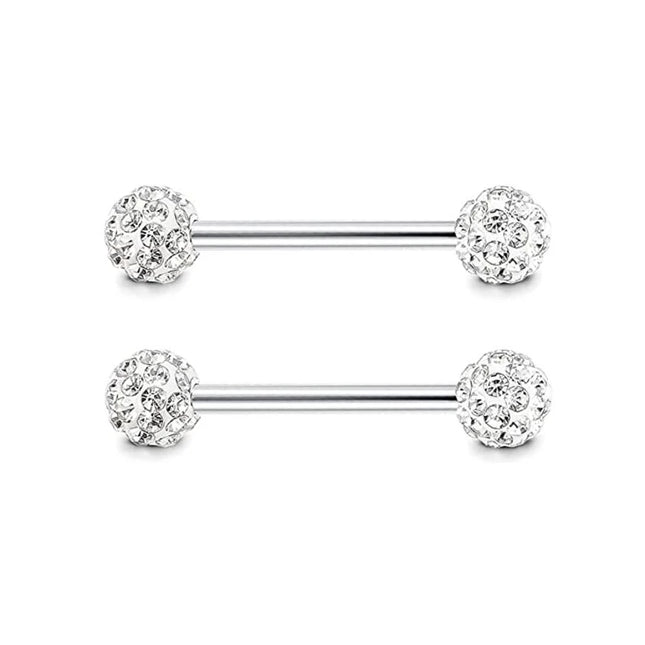2PCS Heart Rings Nipple Ring Barbell Body Piercing Jewelry Sexy Crystal Gifts Love Hearts Nipple Bar Rings Sheild Drop Ship