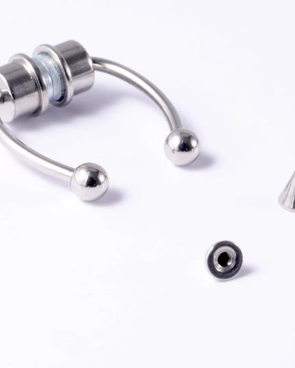 Fake Piercing Nose Ring Non Pierced Magnet Septum Hoop Horseshoe Magnetic Nose Ring Ear Clip Piercing Jewelry