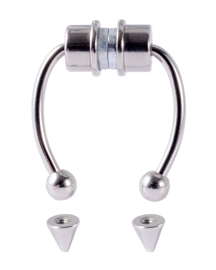 Fake Piercing Nose Ring Non Pierced Magnet Septum Hoop Horseshoe Magnetic Nose Ring Ear Clip Piercing Jewelry