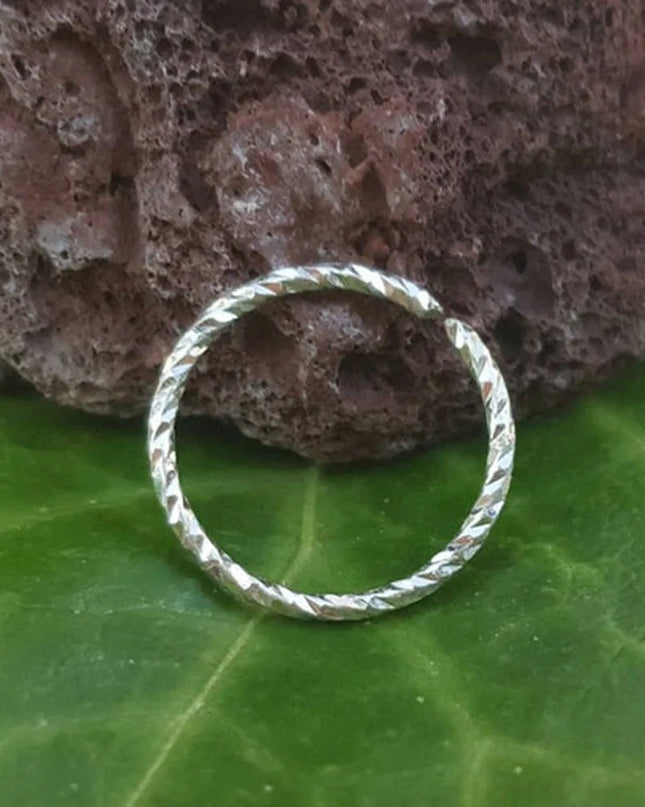 India Nose ring hoop 925 sterling silver thin nose piercing for women men twist zircon cartilage tragus helix hoop earring