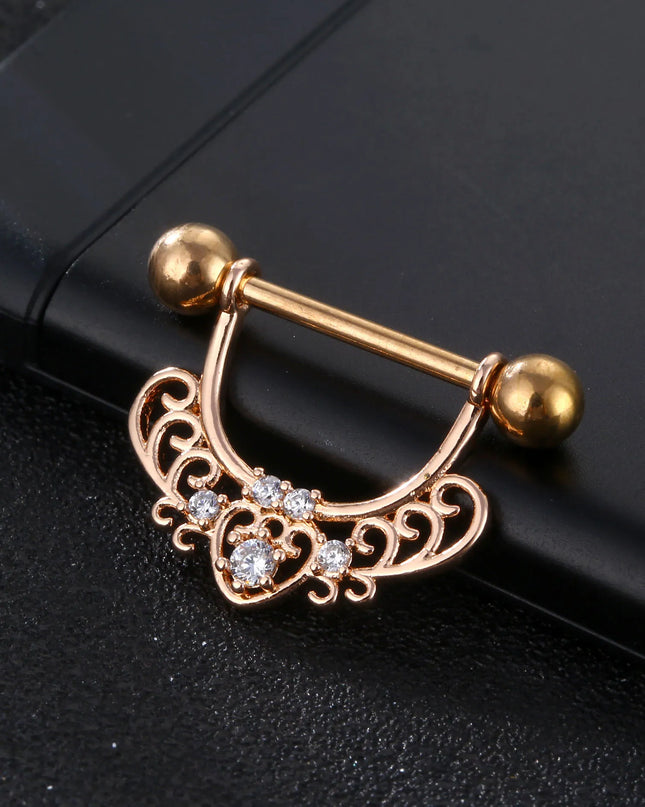 1PC Nipple Ring Surgical Steel Bar U Shape Barbell Body Piercing Jewelry