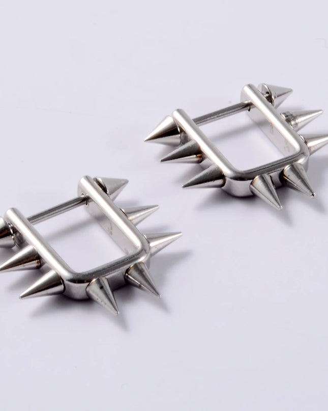 2Pcs Surgical Steel Cone Nipple Piercing Heart Barbell 14G Nipple Shield Charming Nipple Rings For Women Body Piercing Jewelry