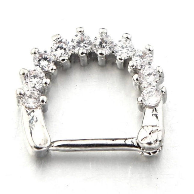 1PCS Stainless Steel Fake Nose Ring Clip On Septum Piercing Faux Hoop Indian Nose Ring Pircing Nariz Punk Body Piercing Jewelry