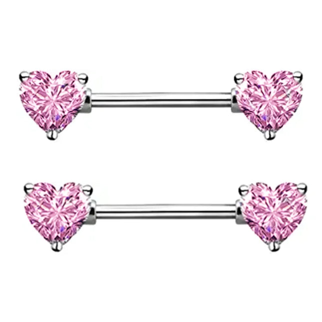 1Pair Stainless Steel Crystal Nipple Piercing Barbell Lot 14Gcharming Opal Nipple Piercing Jewelry Bulk Sexy Nipple Piercing Set