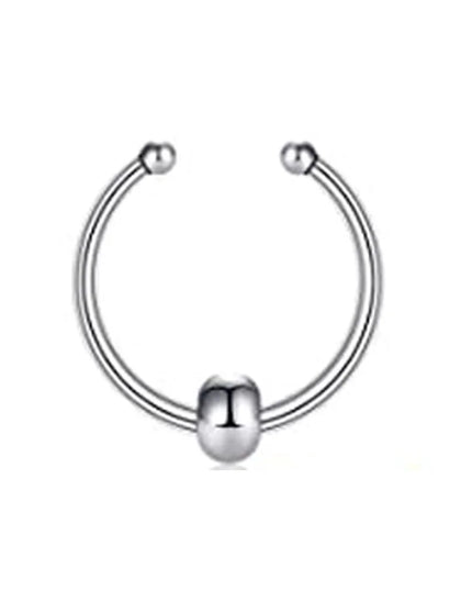 Fake Nose Septum Rings Faux Fake False Imitate Nose Rings Clip Horseshoe Hoop Ring Stainless Steel Body Non Piercing Jewelry
