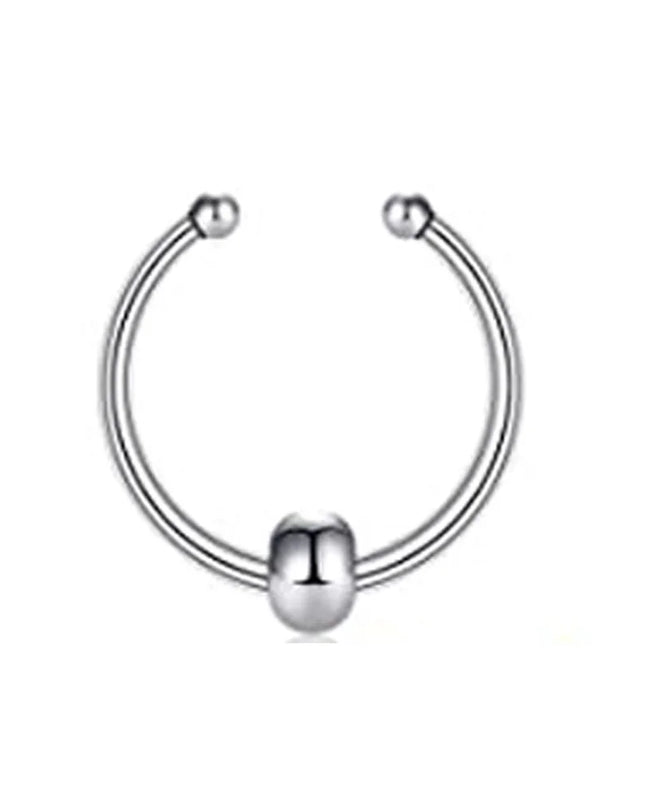 Fake Nose Septum Rings Faux Fake False Imitate Nose Rings Clip Horseshoe Hoop Ring Stainless Steel Body Non Piercing Jewelry