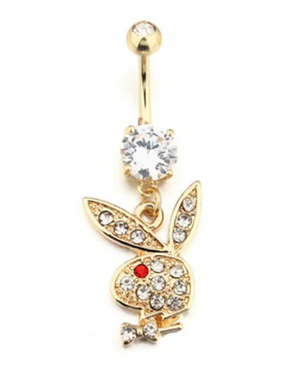 Cute Rabbit Belly Button Rings 316L Surgical Steel Piercing Belly Button Rings Navel Piercing Sexy Body Jewelry
