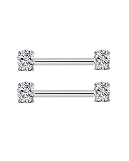 2PCS Heart Rings Nipple Ring Barbell Body Piercing Jewelry Sexy Crystal Gifts Love Hearts Nipple Bar Rings Sheild Drop Ship