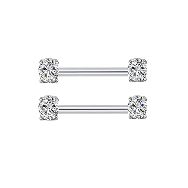 2PCS Heart Rings Nipple Ring Barbell Body Piercing Jewelry Sexy Crystal Gifts Love Hearts Nipple Bar Rings Sheild Drop Ship