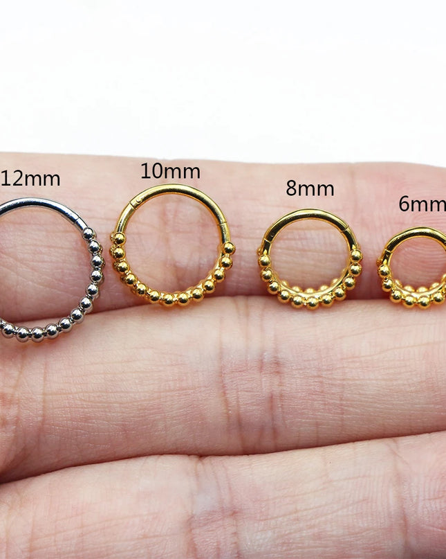 Conch Piercing Bee Earring Tragus Helix Cartilage Nose Ring 316L Stainless Steel Clicker  Body  Daith Piercing Jewelry For Women