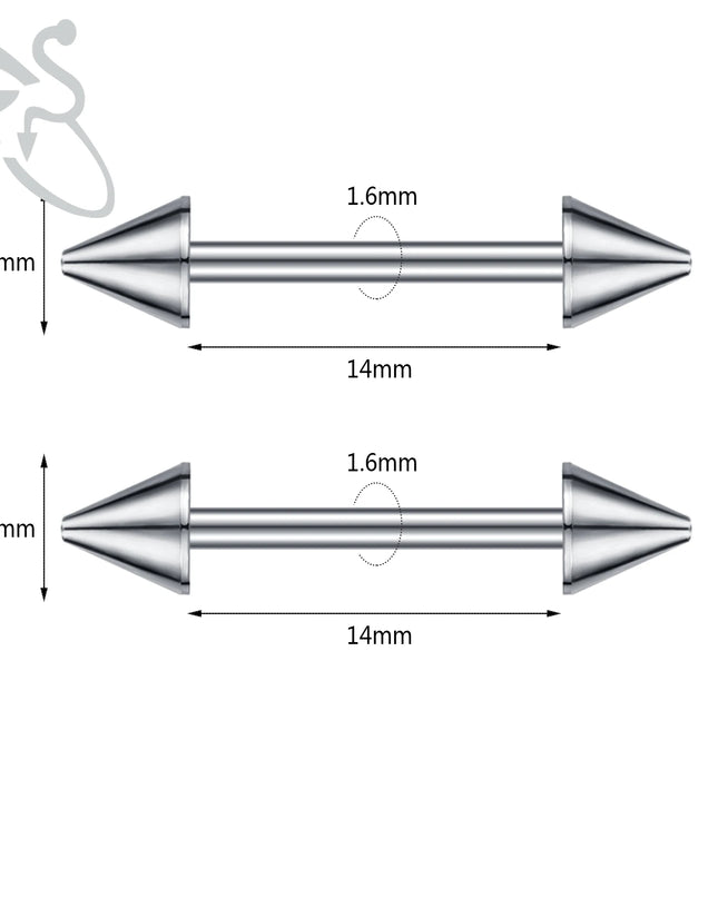 ZS 2PCS Stainless Steel Nipple Piercing Bar For Women 14G Crystal Heart Nipple Shield Ring Horseshoe Barbell Sexy Nipple Jewelry