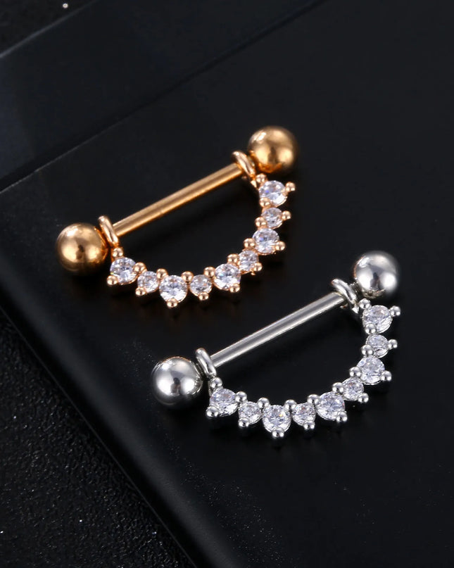 1PC Nipple Ring Surgical Steel Bar U Shape Barbell Body Piercing Jewelry