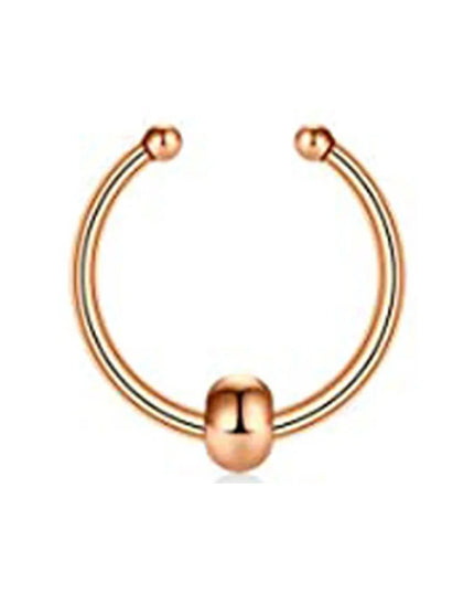 Fake Nose Septum Rings Faux Fake False Imitate Nose Rings Clip Horseshoe Hoop Ring Stainless Steel Body Non Piercing Jewelry