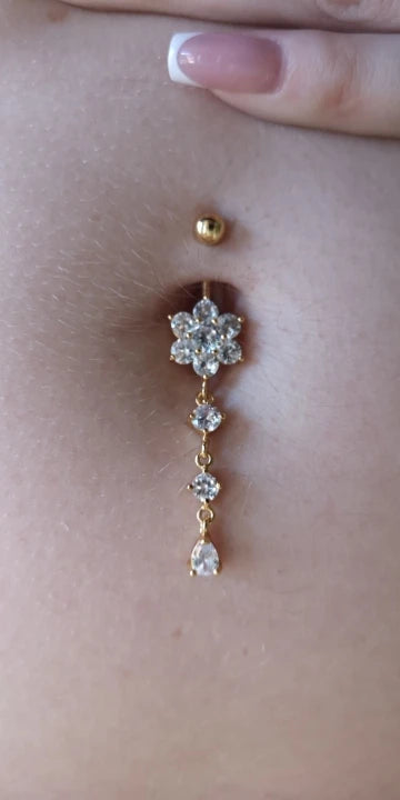 Elegant Long Belly Button Rings for Women 14G G23 Titanium Piercing Curved Barbell CZ Zircon Navel Bar Allergy Free Body Jewelry