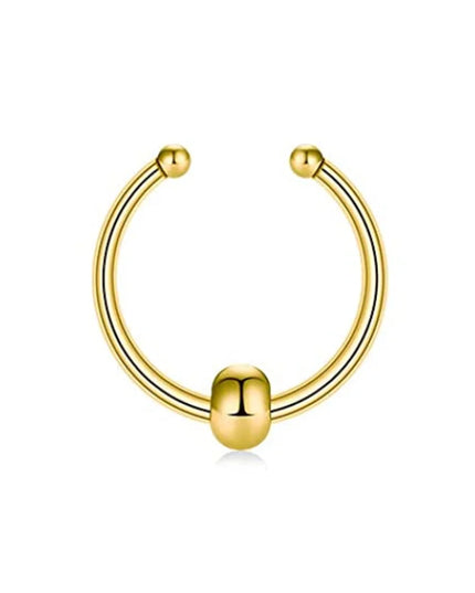 Fake Nose Septum Rings Faux Fake False Imitate Nose Rings Clip Horseshoe Hoop Ring Stainless Steel Body Non Piercing Jewelry