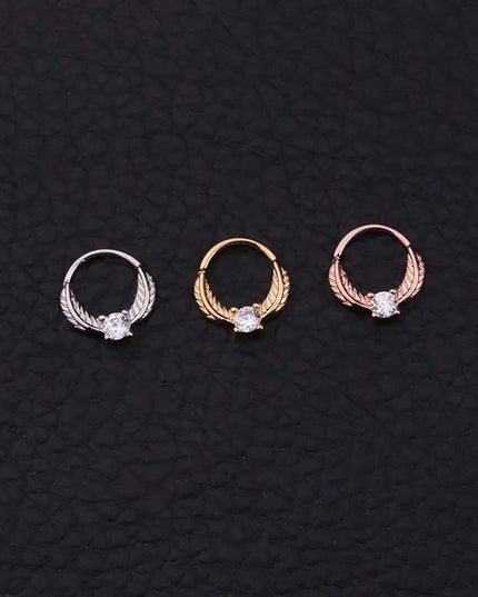 Nose Piercing Body Jewelry Part Nose Hoop Nostril Nose Ring Tiny Flower Helix Cartilage Tragus Ring