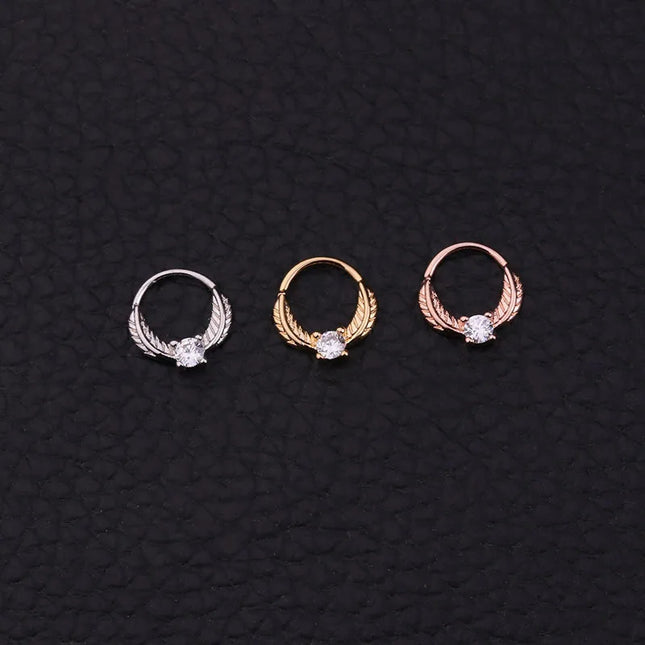 Nose Piercing Body Jewelry Part Nose Hoop Nostril Nose Ring Tiny Flower Helix Cartilage Tragus Ring
