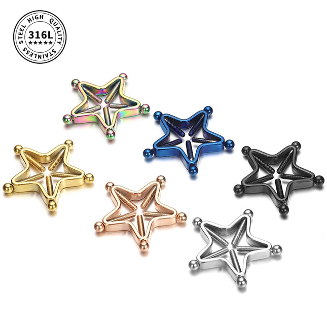 Fake Nipple Piercing Jewelry Screw Nipple Ring Clamps Stainless Steel Women Bra Breast Round Shield Body Jewelry 1 PC