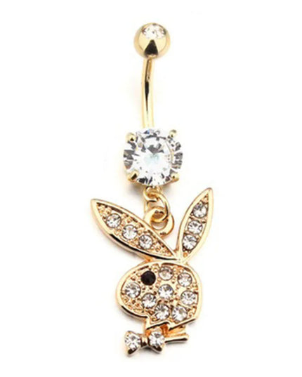 Cute Rabbit Belly Button Rings 316L Surgical Steel Piercing Belly Button Rings Navel Piercing Sexy Body Jewelry