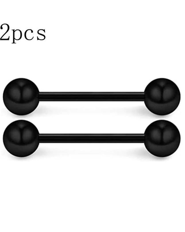14G Tongue Rings Nipple Rings Surgical Steel Barbell Nipplering Body Piercing Jewelry for Women Men 12MM 14MM 16MM 18MM Bar Leng