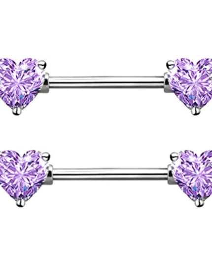 1Pair Stainless Steel Crystal Nipple Piercing Barbell Lot 14Gcharming Opal Nipple Piercing Jewelry Bulk Sexy Nipple Piercing Set