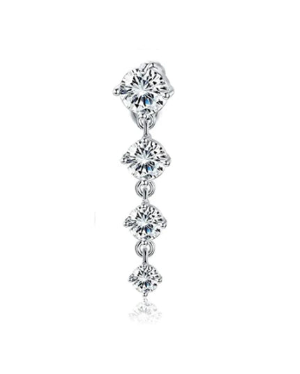 10 Style Belly Button Rings for Women Men Stainless Steel Navel Rings CZ Body Piercing Jewery 14G