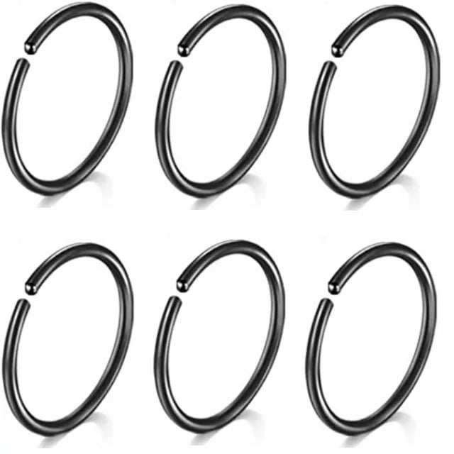 12/24/36Pcs L Shape Nose Ring Curve Pack Crystal Straight Nose Ring Set Nose Stud Lot Piercing Nariz Cuff Nase Pircing Nose Clip