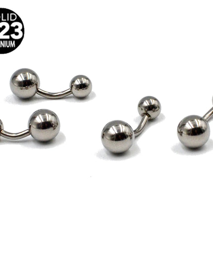 1PC Titanium G23 Belly Button Rings Fashion Hot Sexy Factory Price Simple Lounger Navel Ring Bar Stud Banana Piercing Jewelry