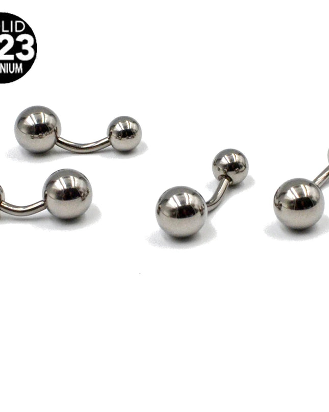 1PC Titanium G23 Belly Button Rings Fashion Hot Sexy Factory Price Simple Lounger Navel Ring Bar Stud Banana Piercing Jewelry
